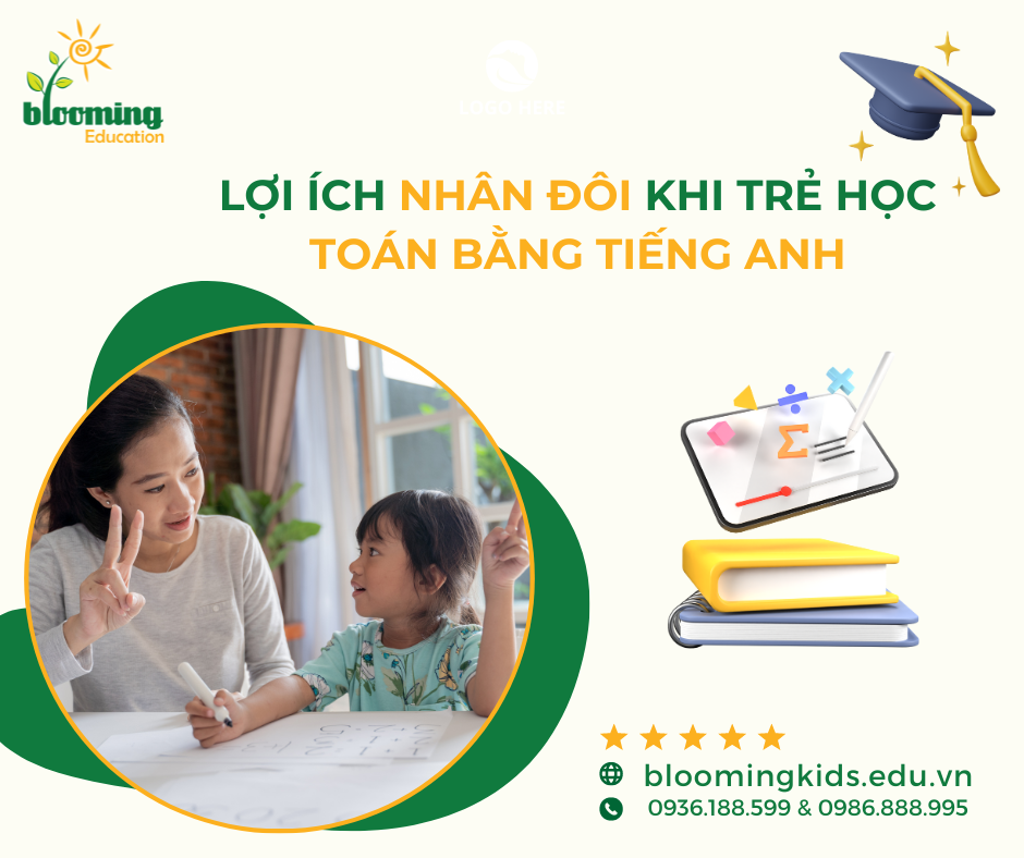 LỢI ÍCH NHÂN ĐÔI KHI TRẺ HỌC TOÁN BẰNG TIẾNG ANH